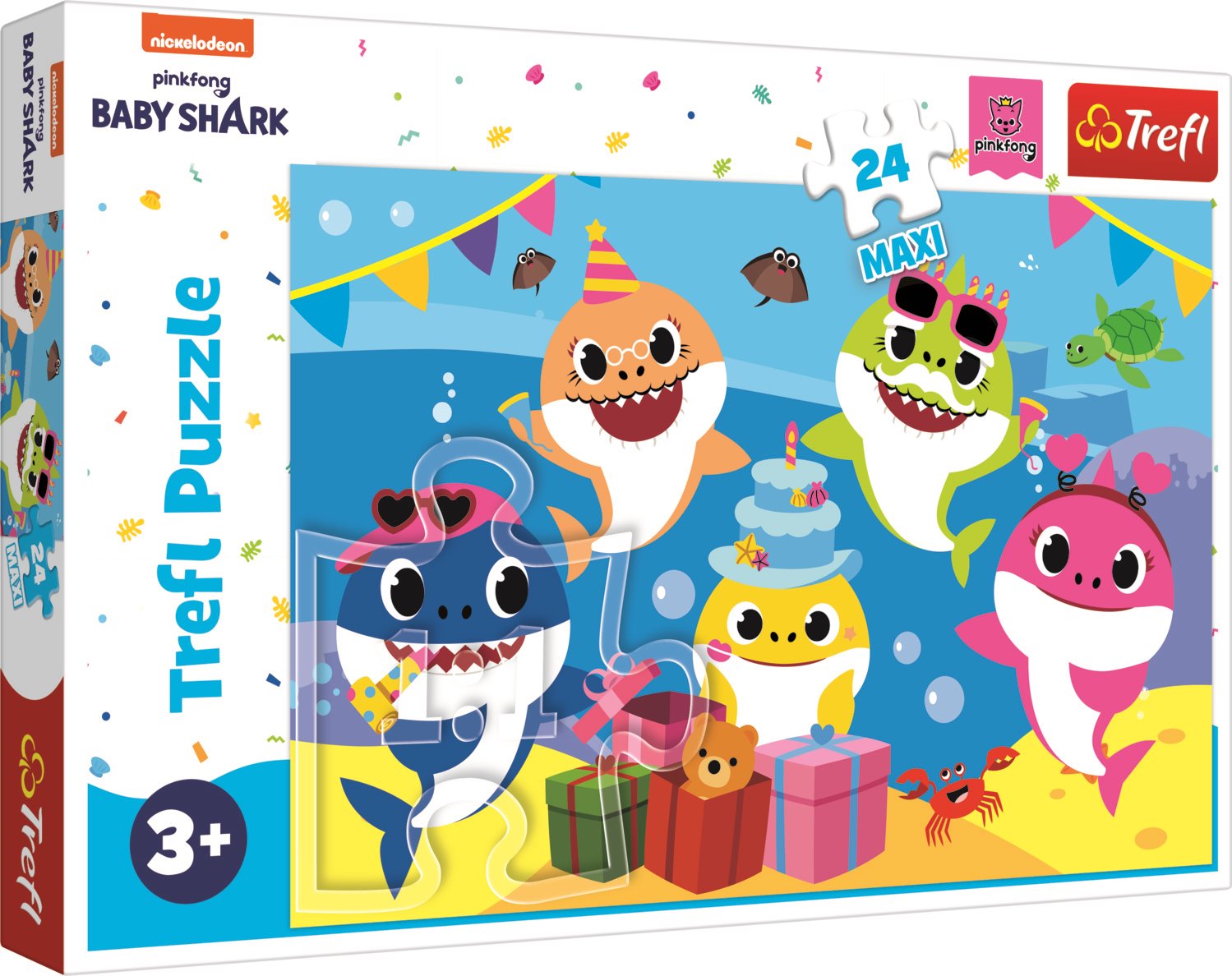 TREFL Puzzle Baby Shark: Oslava MAXI 24 dílků