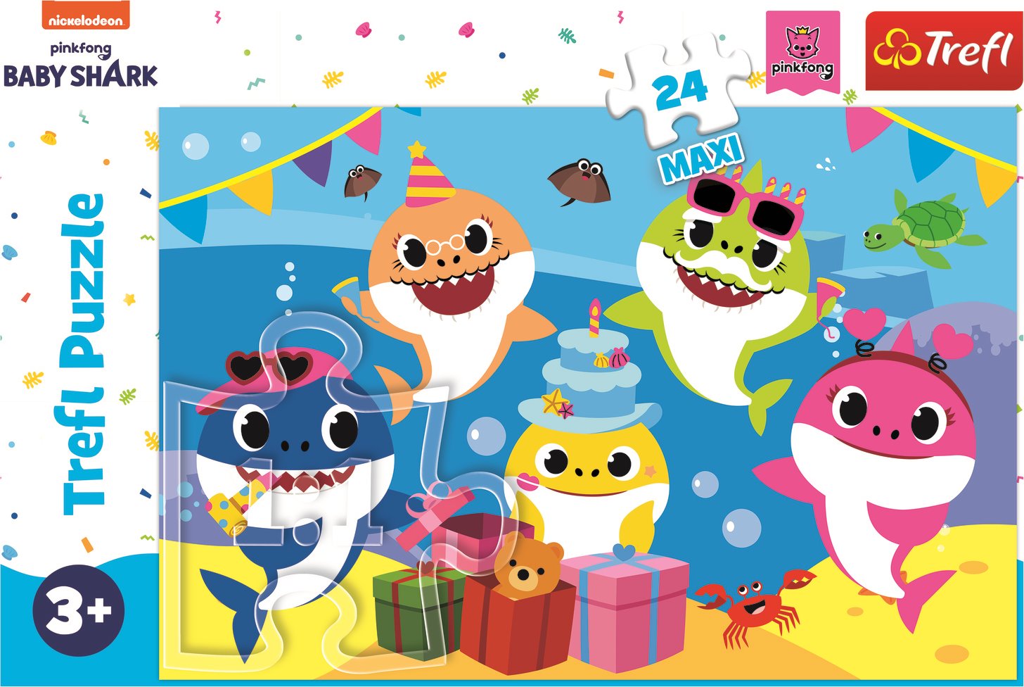 TREFL Puzzle Baby Shark: Oslava MAXI 24 dílků