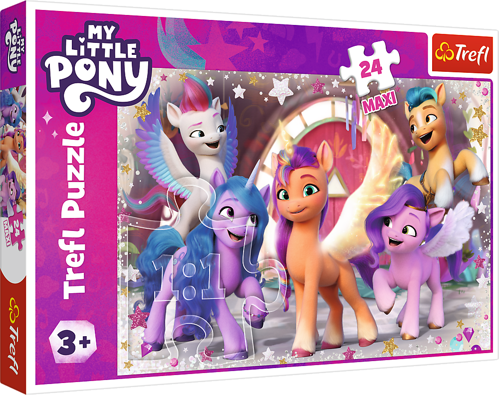 TREFL Puzzle My Little Pony: Šťastný den MAXI 24 dílků