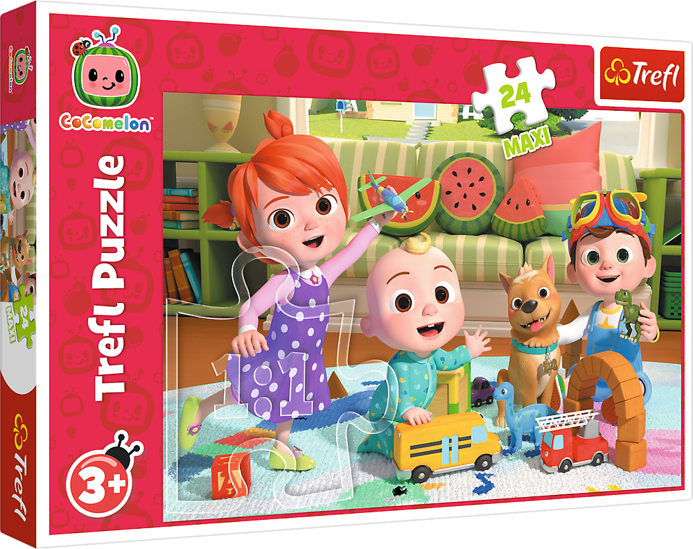 TREFL Puzzle Cocomelon: Připraveni na dobrodružství MAXI 24 dílků