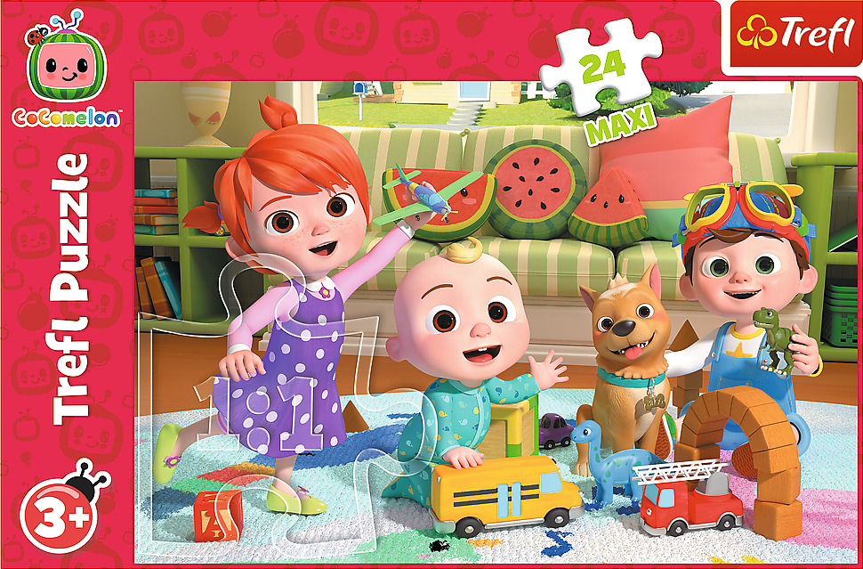 TREFL Puzzle Cocomelon: Připraveni na dobrodružství MAXI 24 dílků