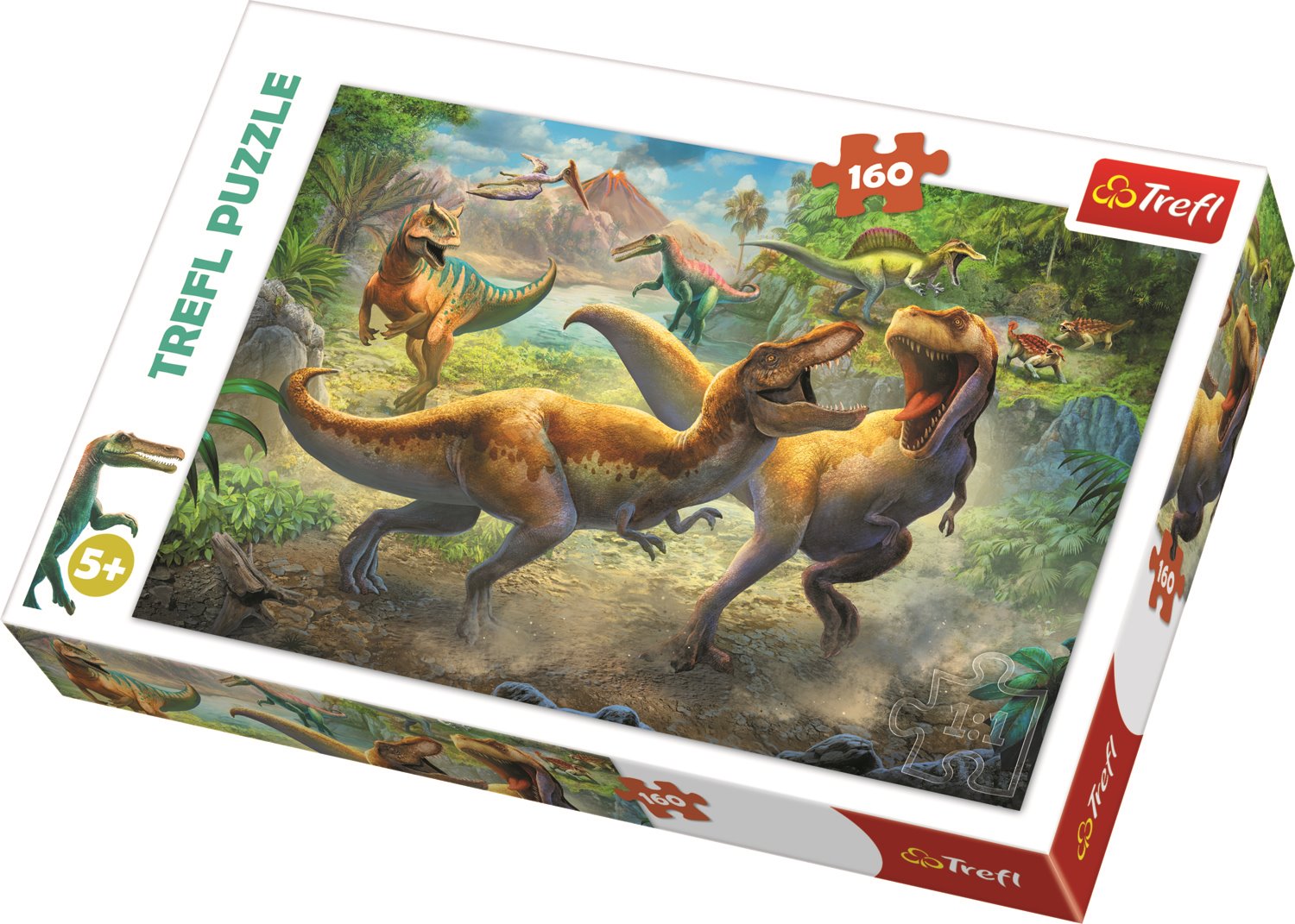 TREFL Puzzle Dinosauří souboj 160 dílků