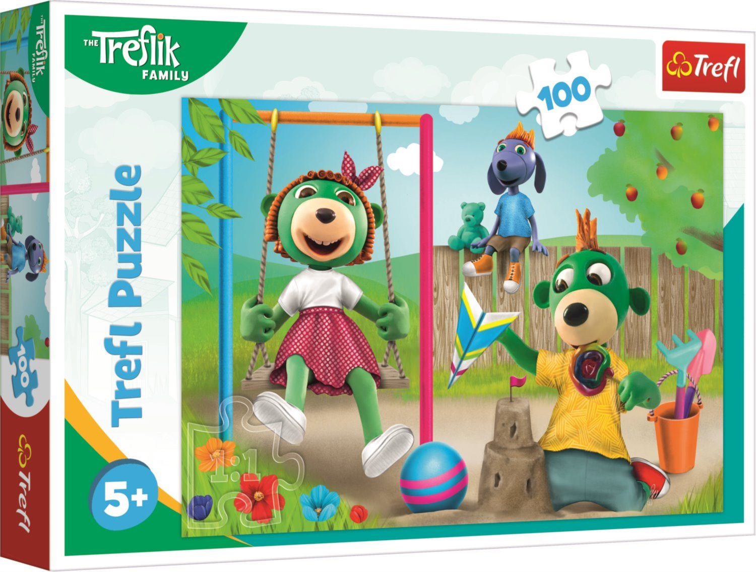 Puzzle Treflíci: Zábava na zahradě 100 dílků