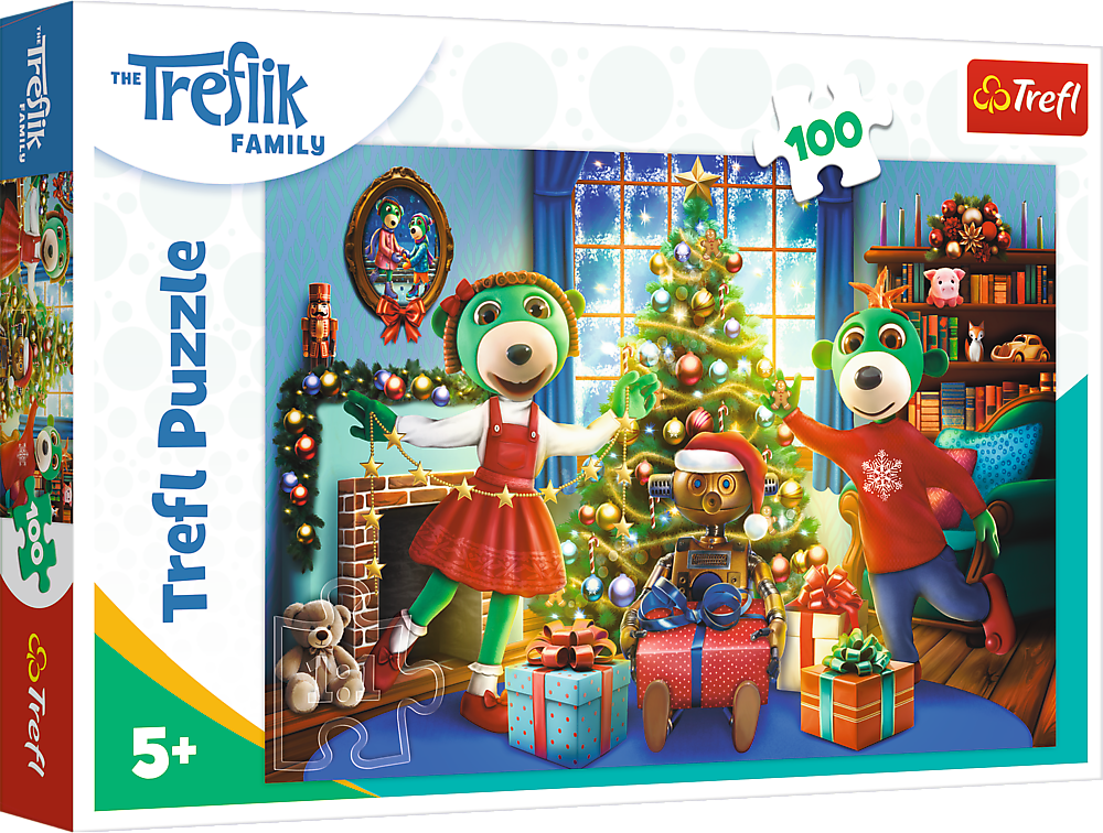 Puzzle Treflíci v zimě 100 dílků