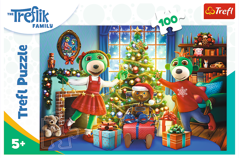Puzzle Treflíci v zimě 100 dílků