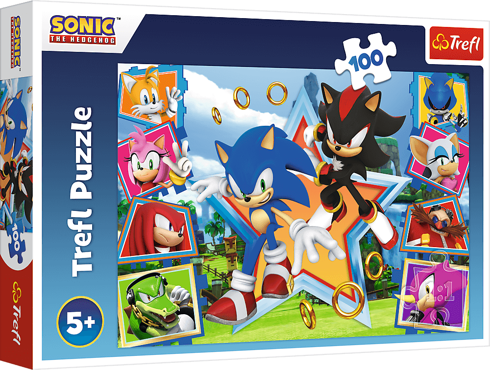 TREFL Puzzle Sonic: Seznamte se s ježkem 100 dílků