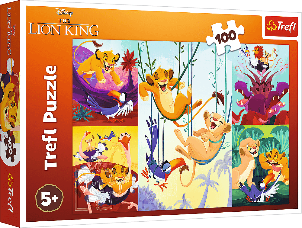 TREFL Puzzle Odvážný Lví král 100 dílků