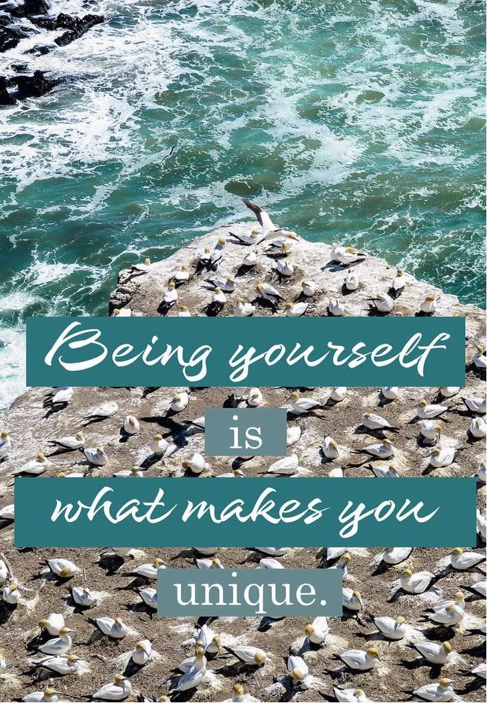 RAVENSBURGER Puzzle Peace by Piece: Beeing yourself is what makes you unique 99 dílků