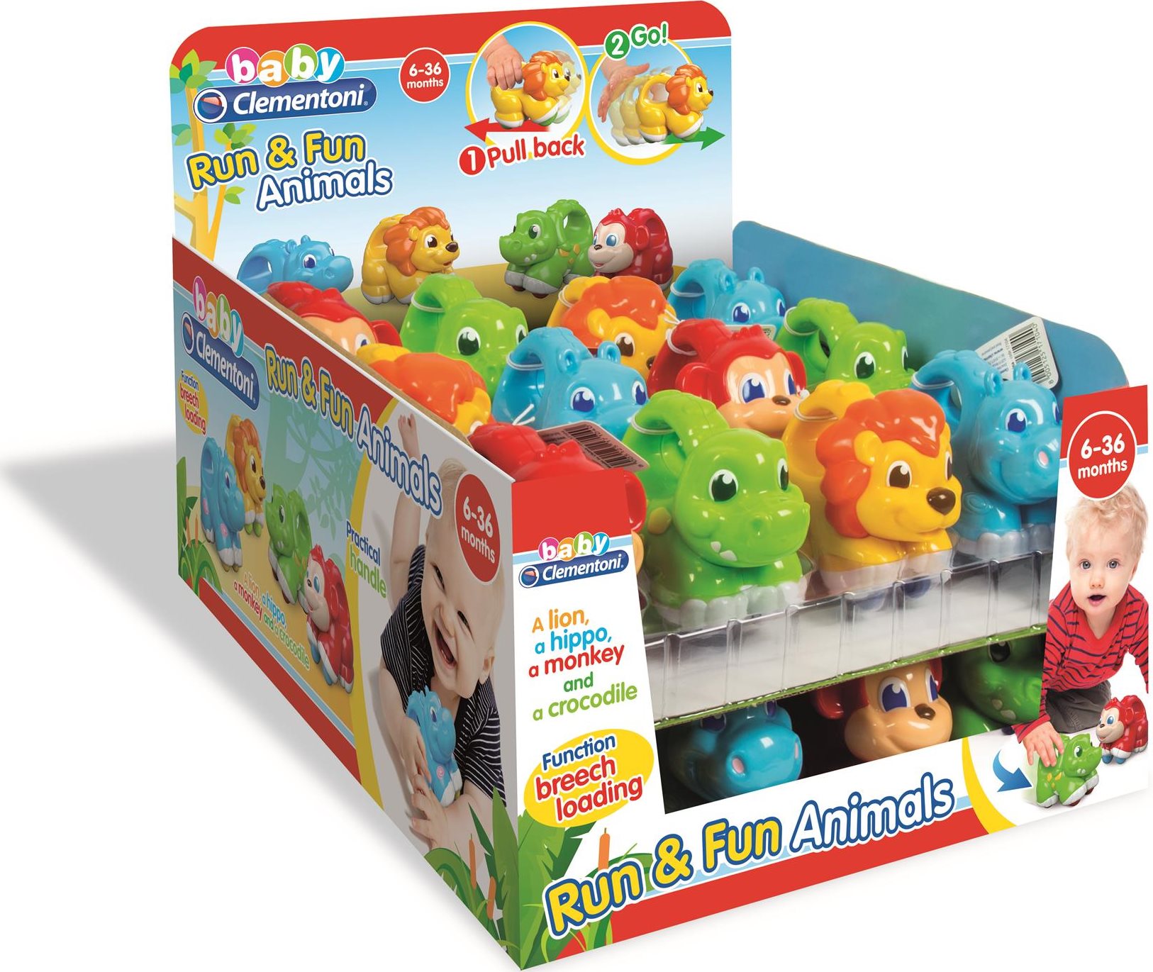 CLEMENTONI BABY Natahovací hroch