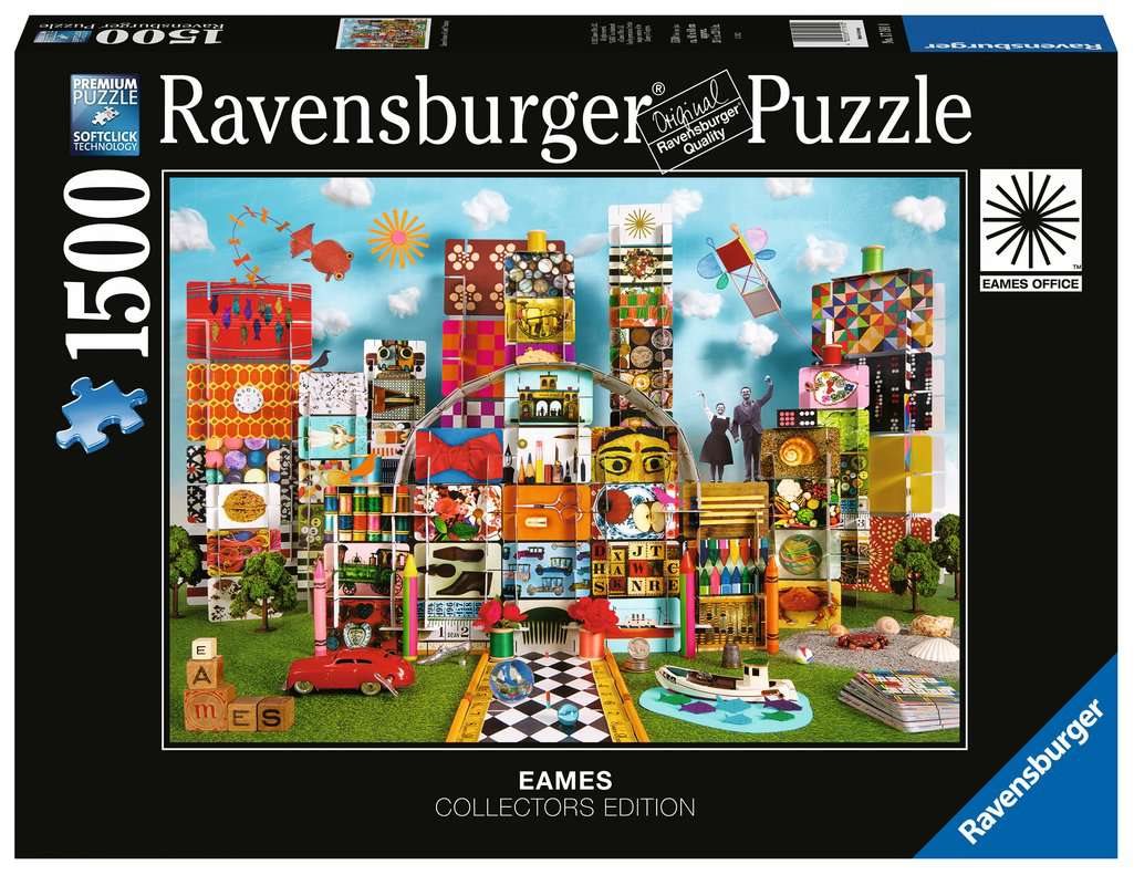 RAVENSBURGER Puzzle Eames: Domeček z karet Fantazie 1500 dílků