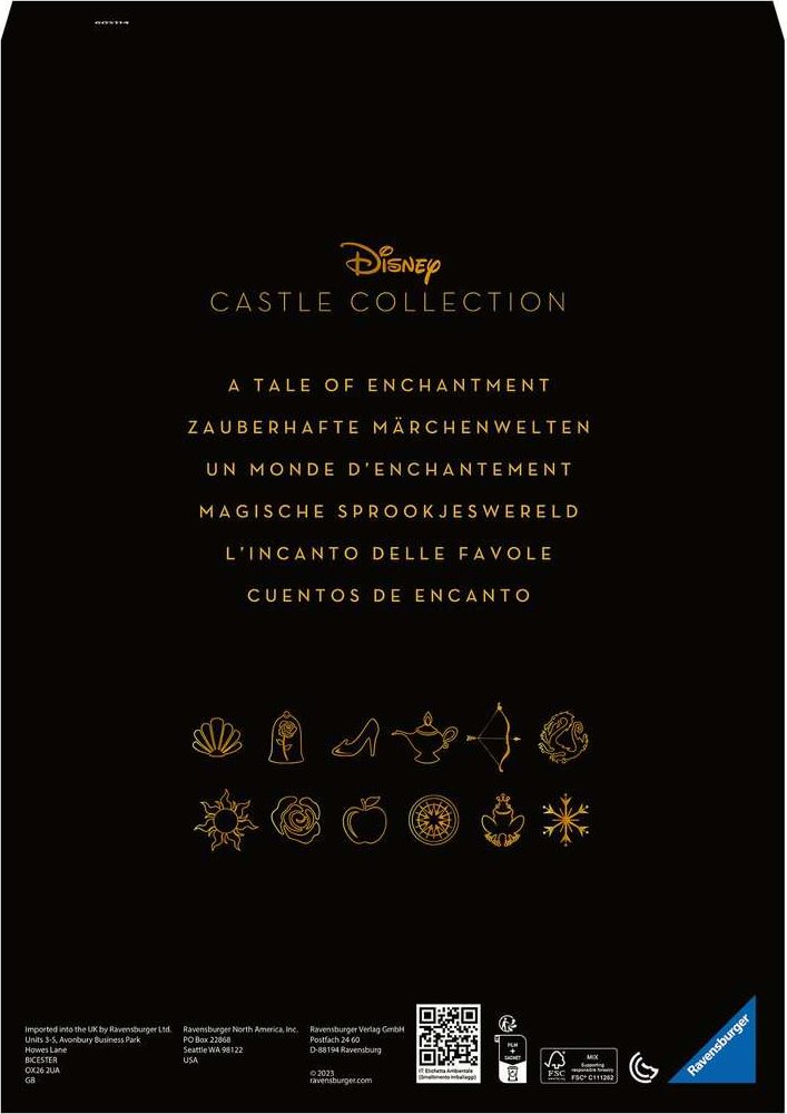 RAVENSBURGER Puzzle Disney Castle Collection: Šípková Růženka 1000 dílků