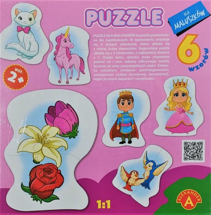 ALEXANDER Baby puzzle Princezna 6v1 (2-7 dílků)