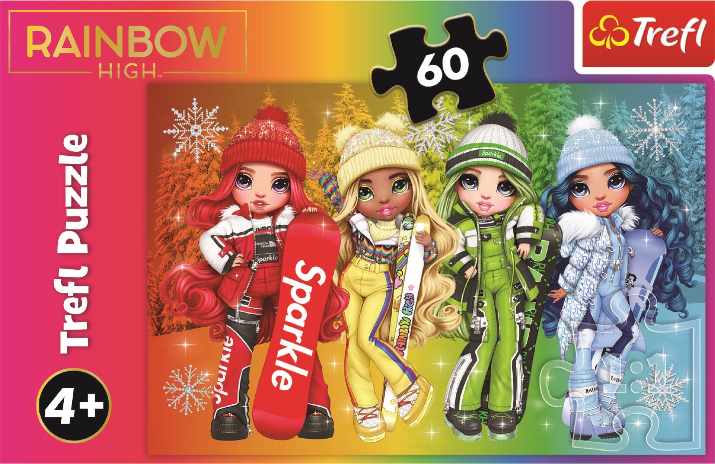 TREFL Puzzle Rainbow High: Veselé panenky 60 dílků