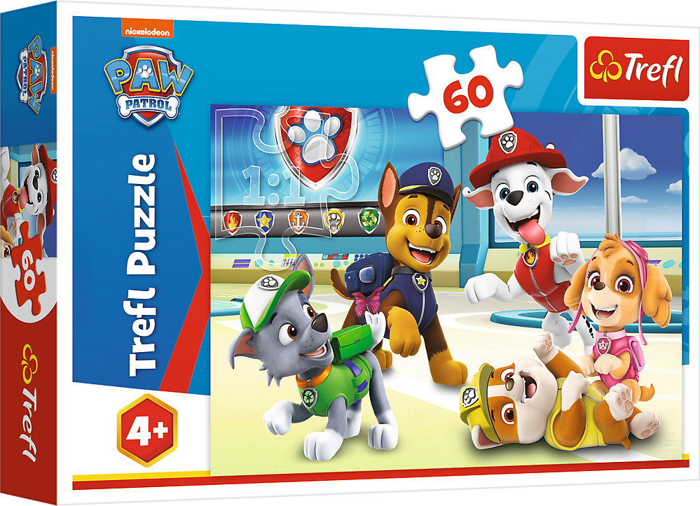 TREFL Puzzle Tlapková patrola: Ve světě štěňat 60 dílků