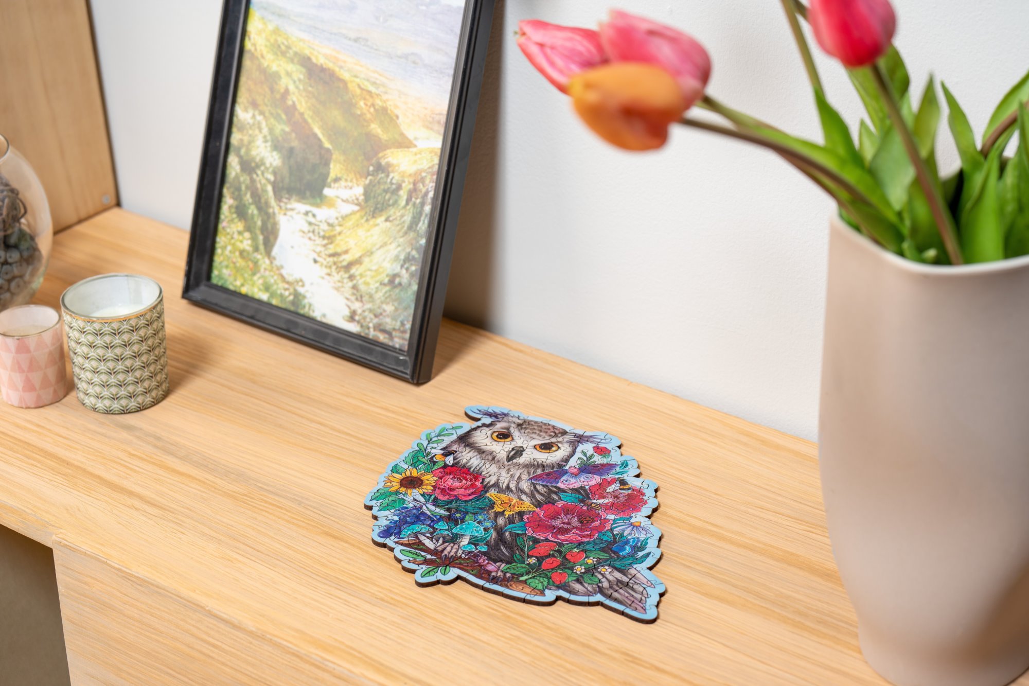 RAVENSBURGER Dřevěné obrysové puzzle Tajemná sova 150 dílků