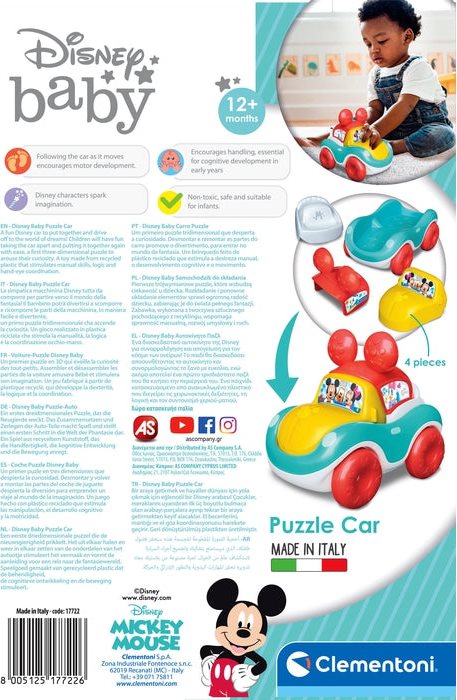 CLEMENTONI BABY Disney Skládací autíčko (Play For Future)