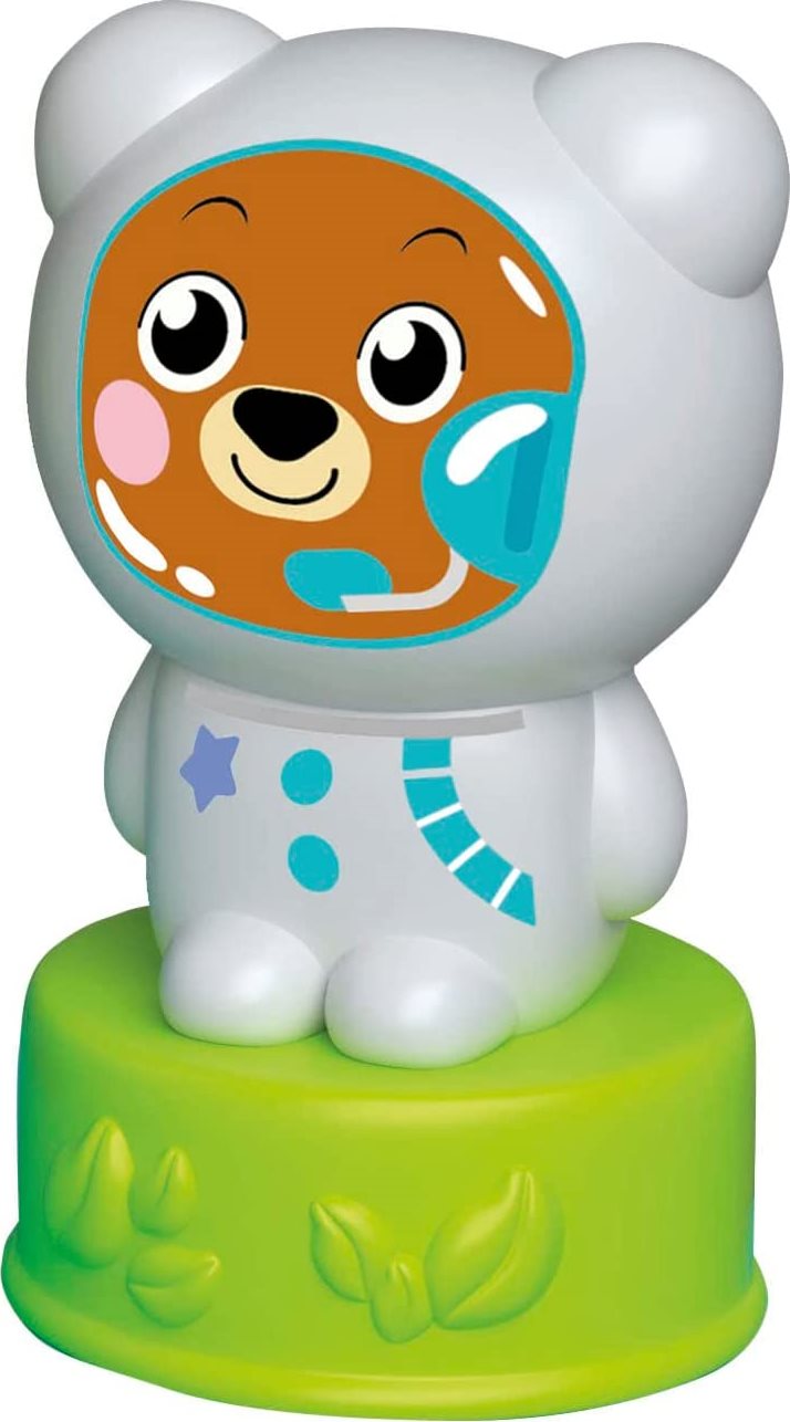 CLEMENTONI Soft Clemmy Senzorický box Vesmírná raketa s 5 kostkami