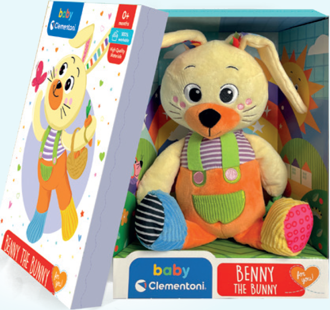 CLEMENTONI BABY For You Plyšový králíček Benny