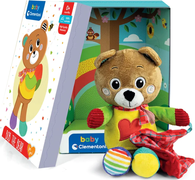 CLEMENTONI BABY For You Plyšový medvídek Bob