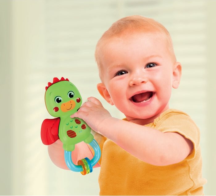 CLEMENTONI BABY Chrastítko Malý dráček 2v1