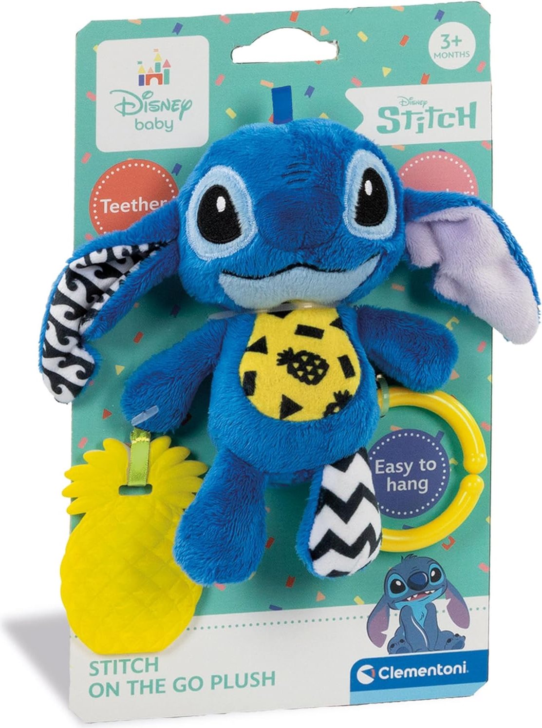CLEMENTONI BABY Disney Plyšový Stitch na zavěšení