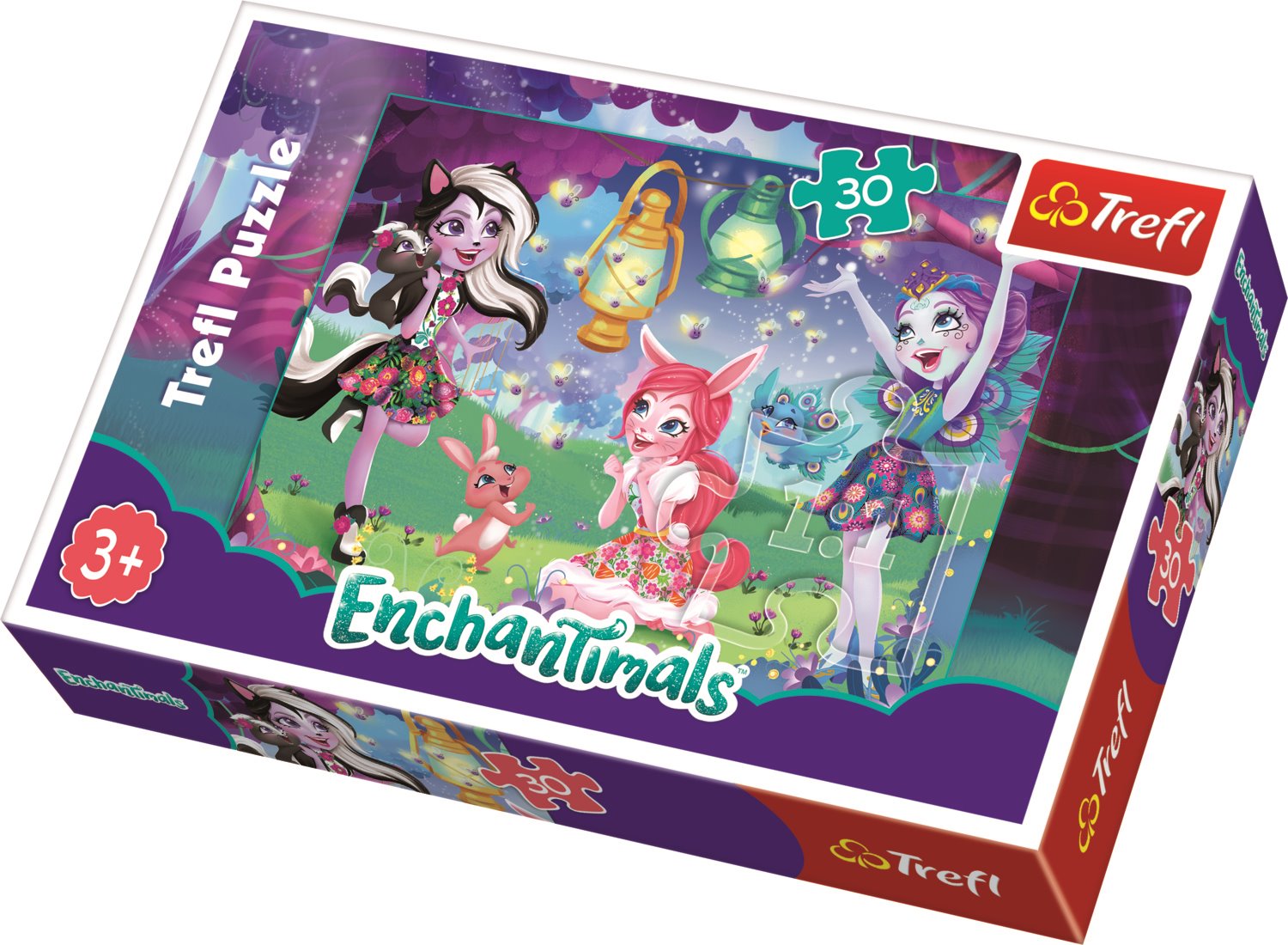 TREFL Puzzle Enchantimals: Magický svět 30 dílků