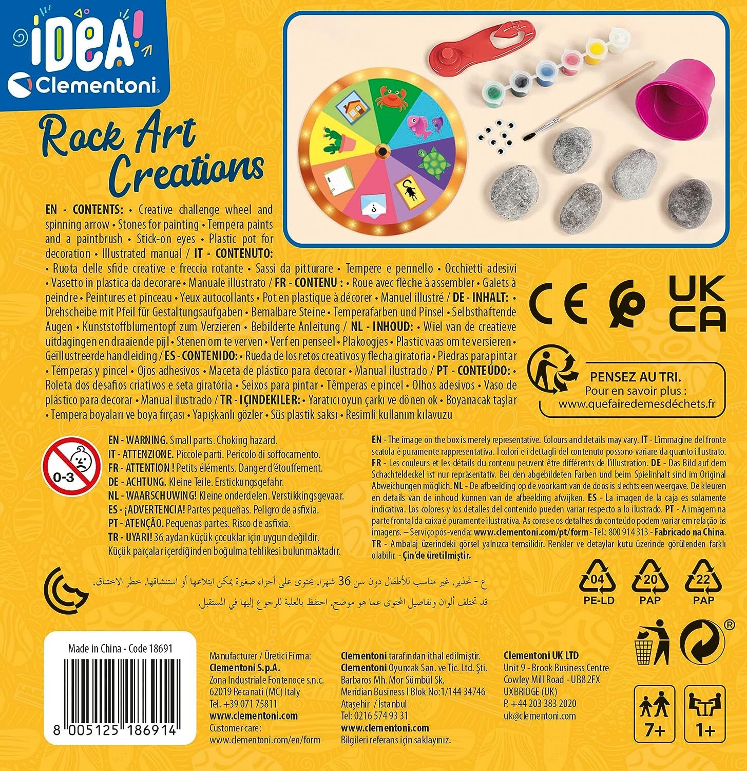 CLEMENTONI IDEA Kreativní sada Zdobení kamenů