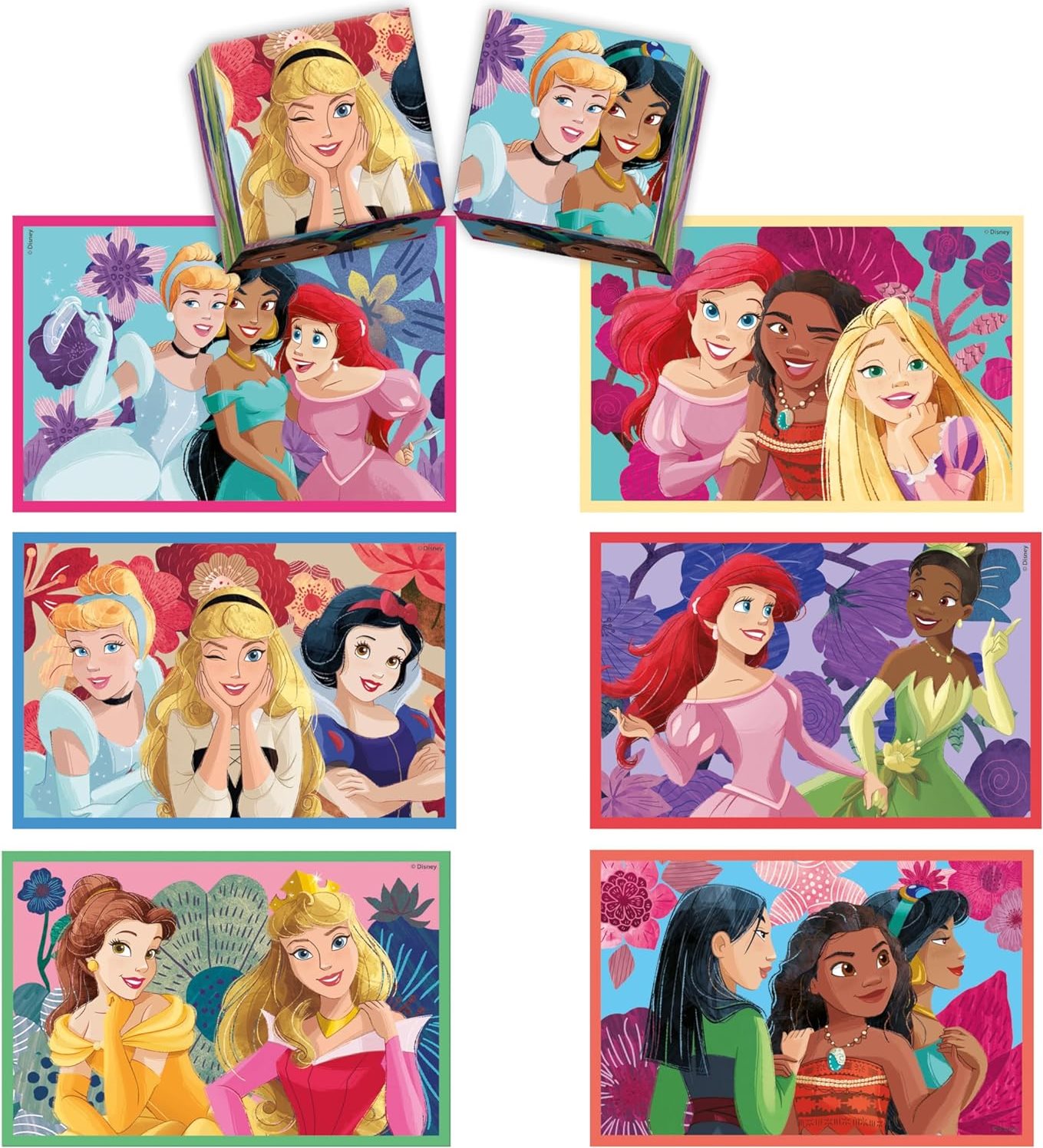 CLEMENTONI Soubor her Disney princezny 4v1