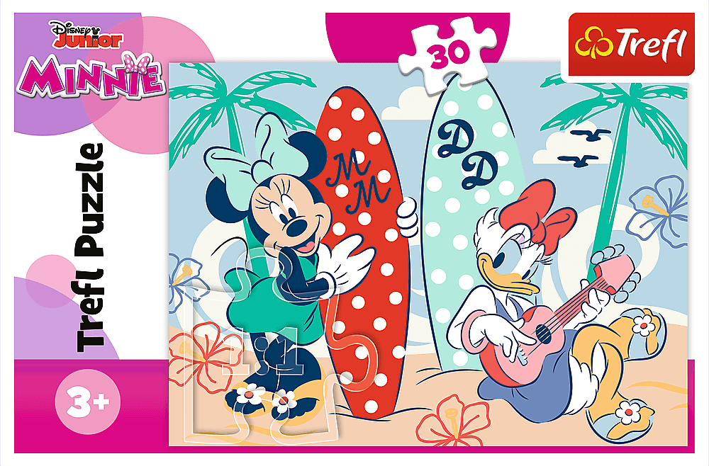 TREFL Puzzle Barevná Minnie 30 dílků
