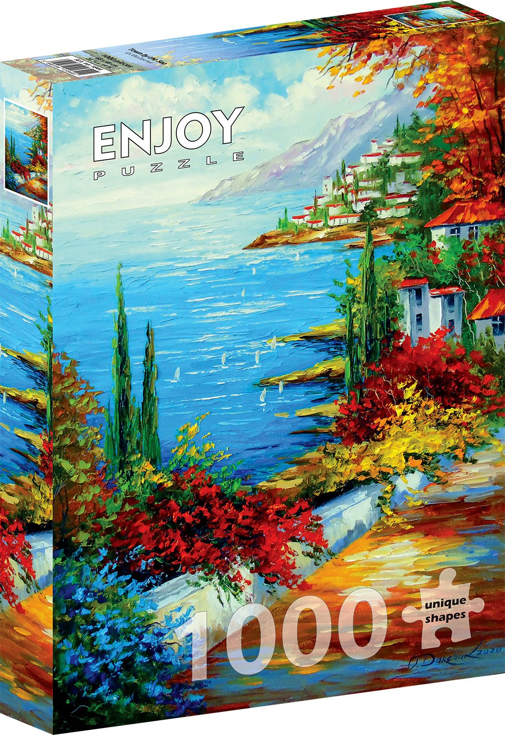 ENJOY Puzzle Městečko u moře 1000 dílků