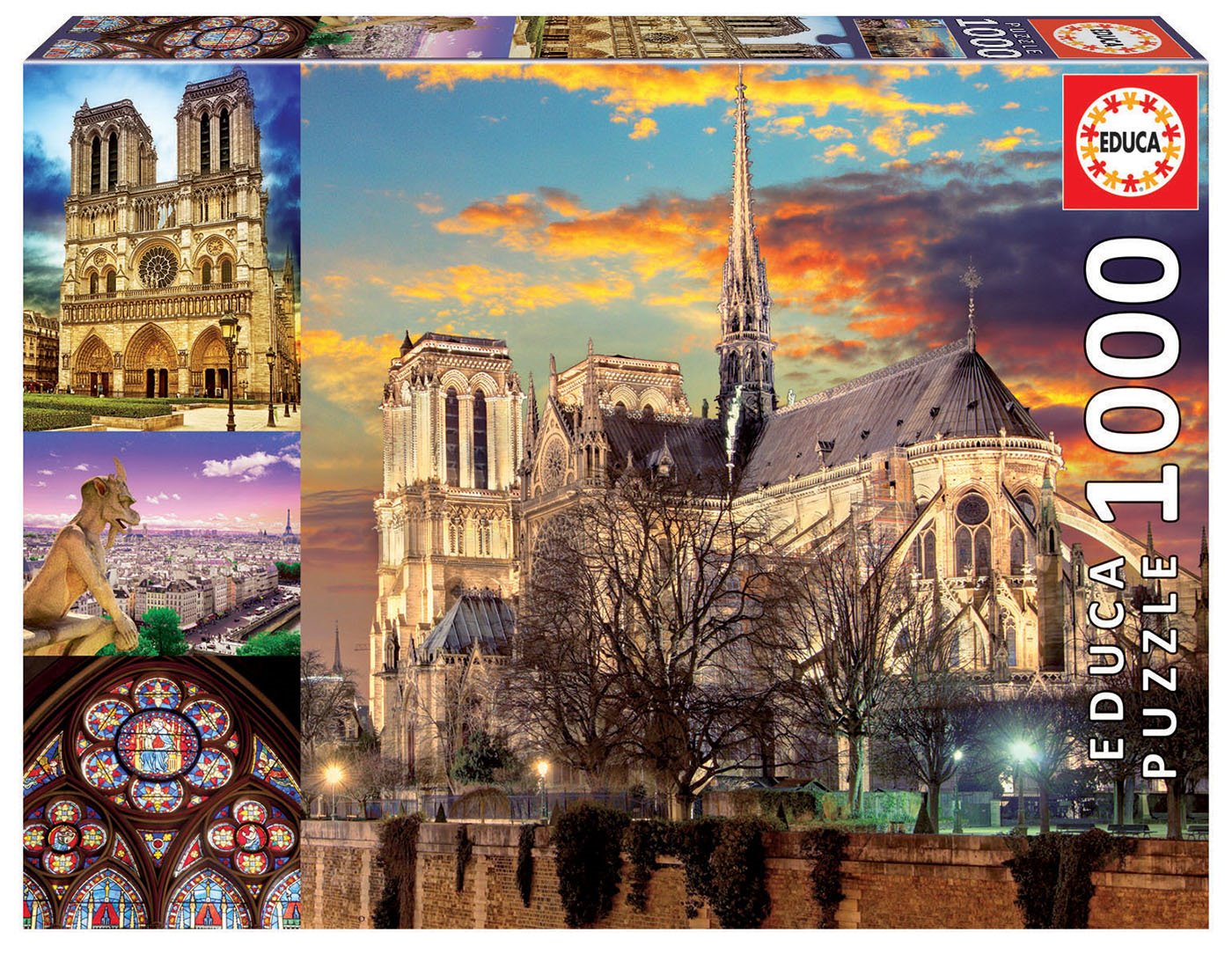 EDUCA Puzzle Notre Dame, koláž 1000 dílků