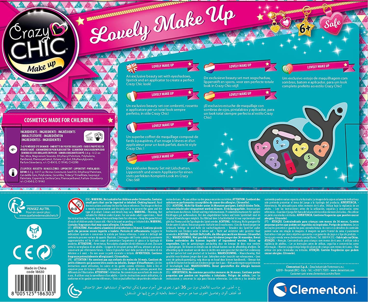 CLEMENTONI Crazy Chic Lovely Make up: Delfín