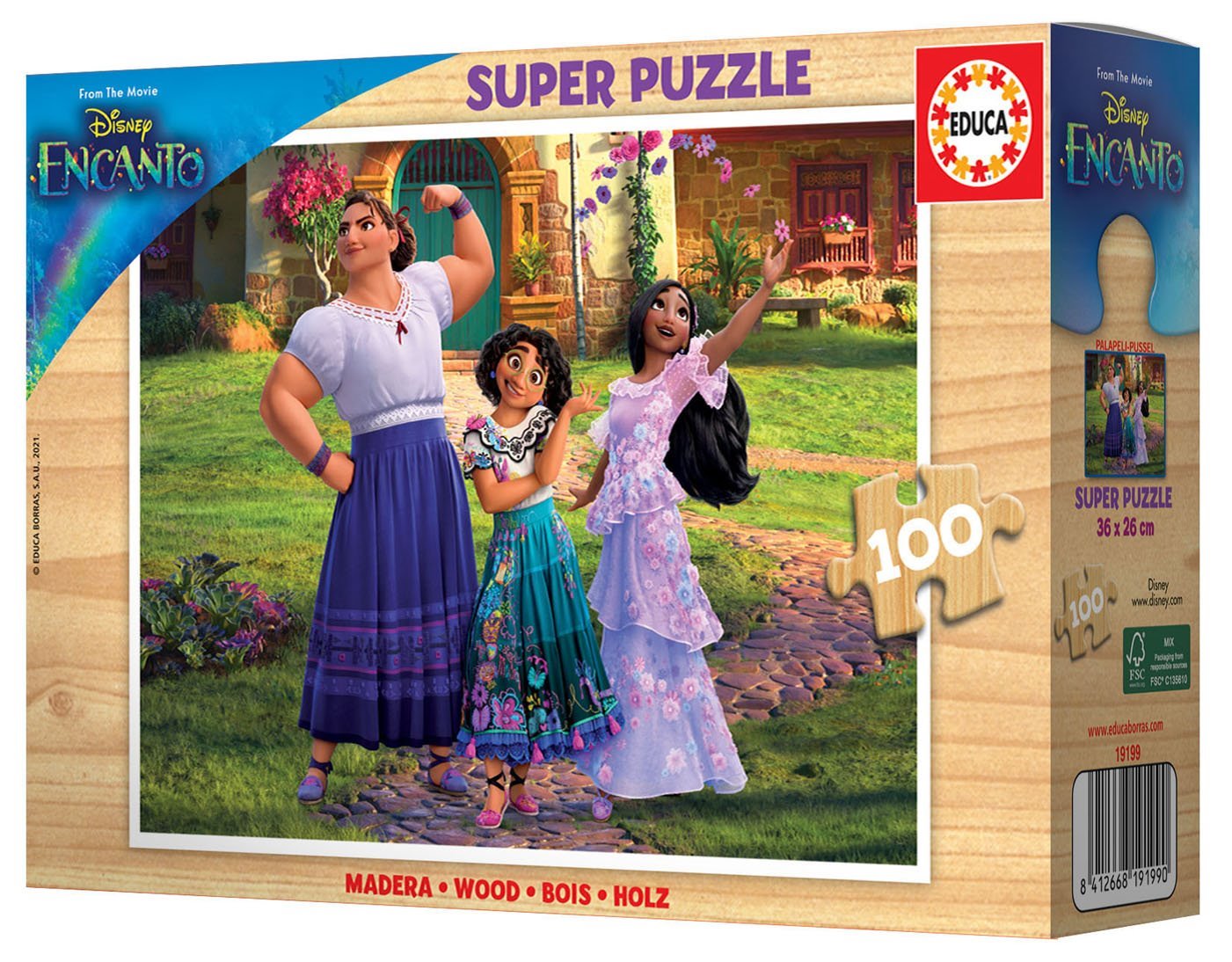 EDUCA Dřevěné puzzle Encanto 100 dílků