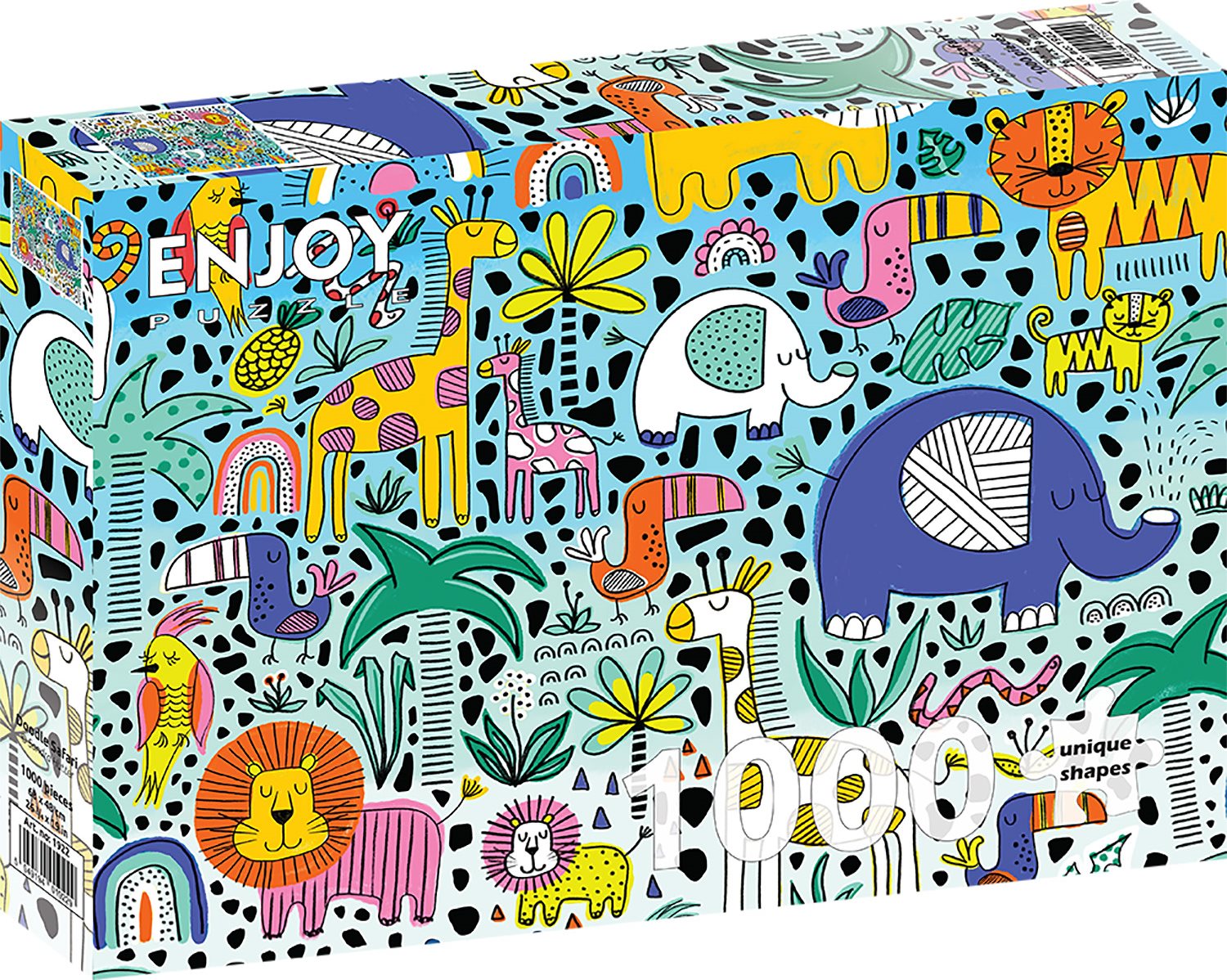 ENJOY Puzzle Doodle Safari 1000 dílků