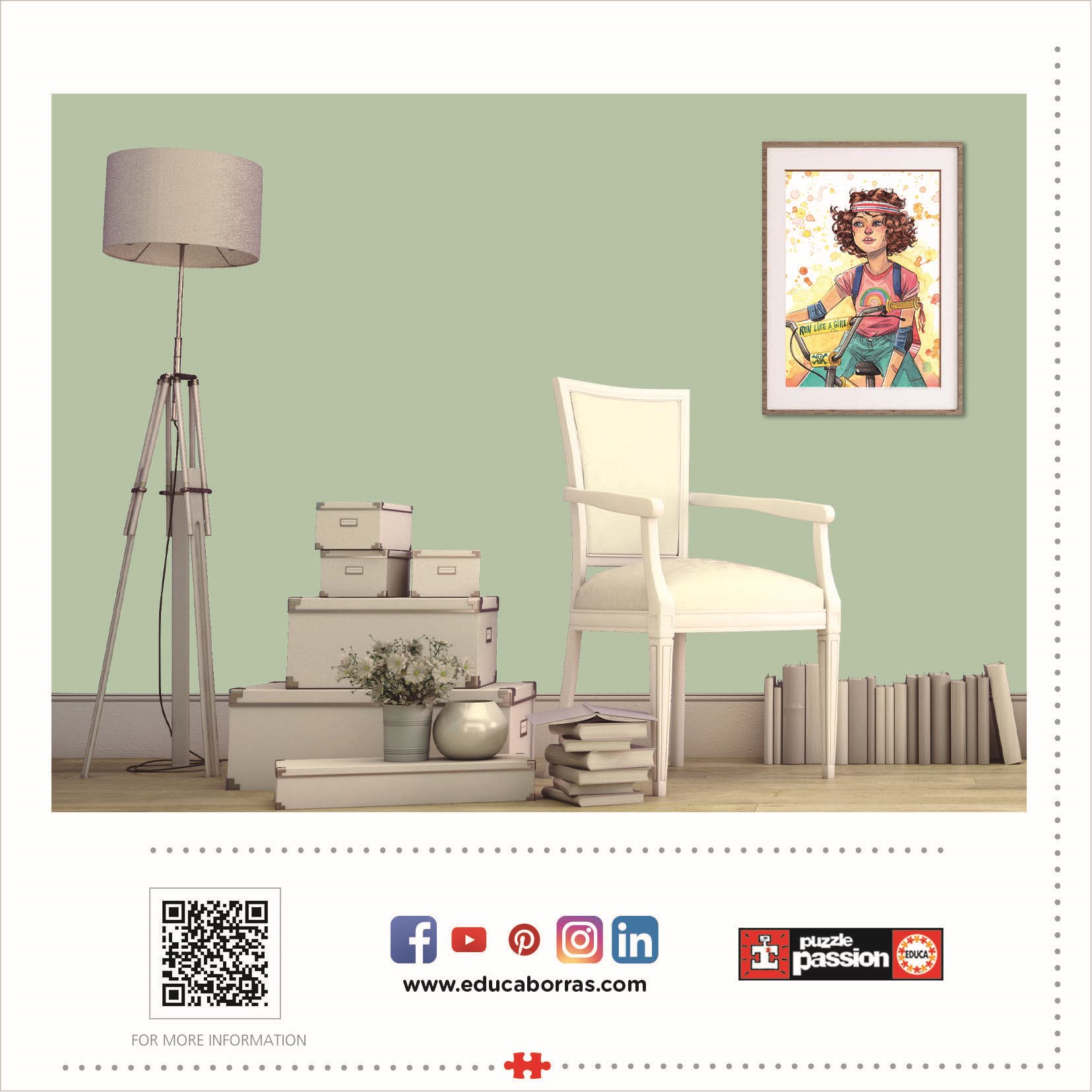 EDUCA Puzzle Jezdit jako holka 500 dílků