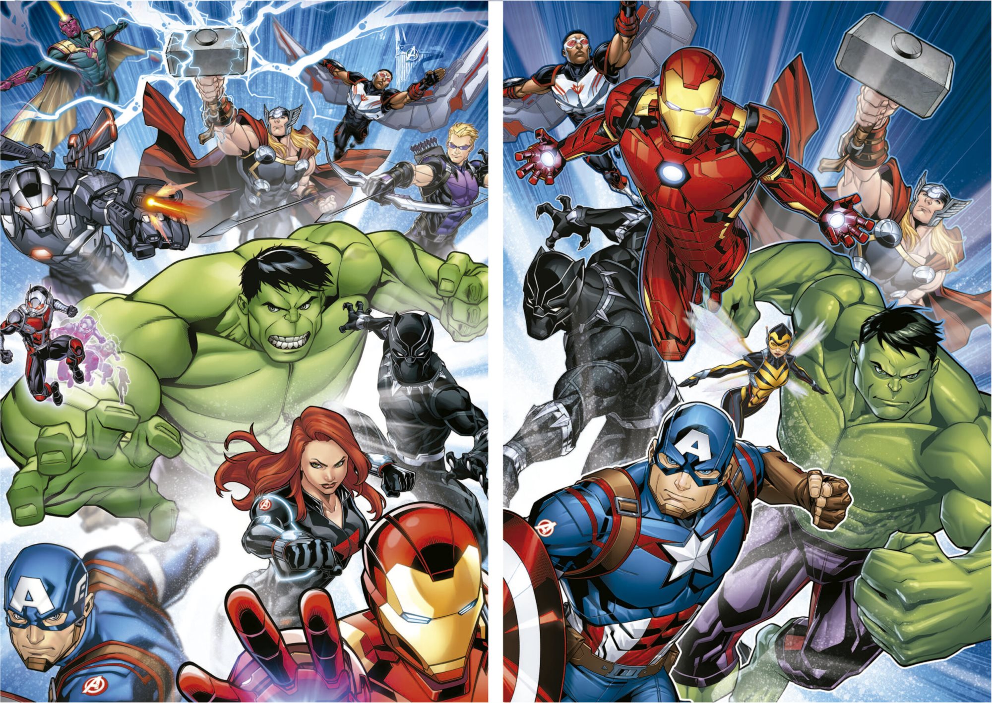 EDUCA Puzzle Avengers 2x100 dílků