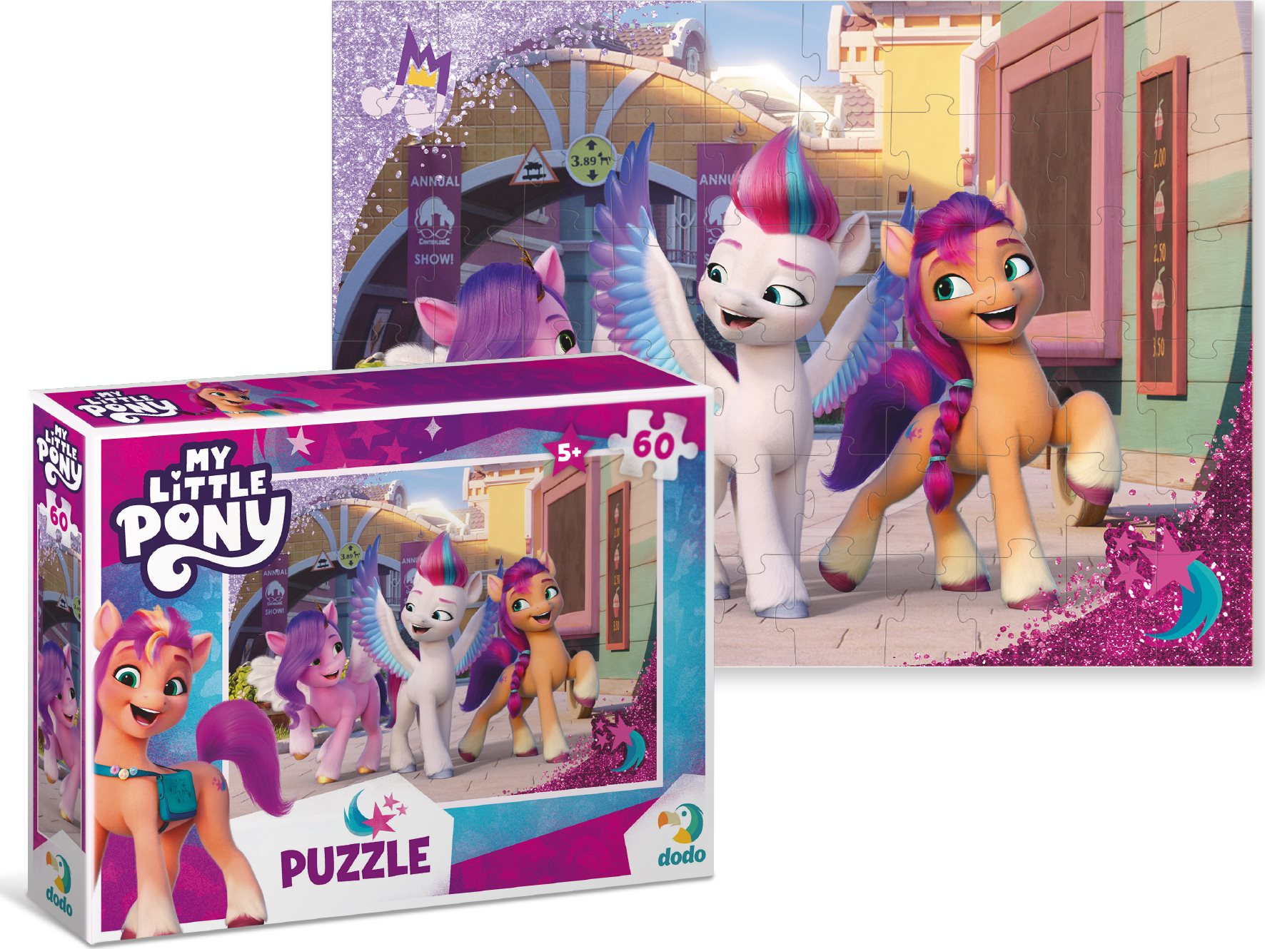 DODO Puzzle My Little Pony: Ve městě 60 dílků