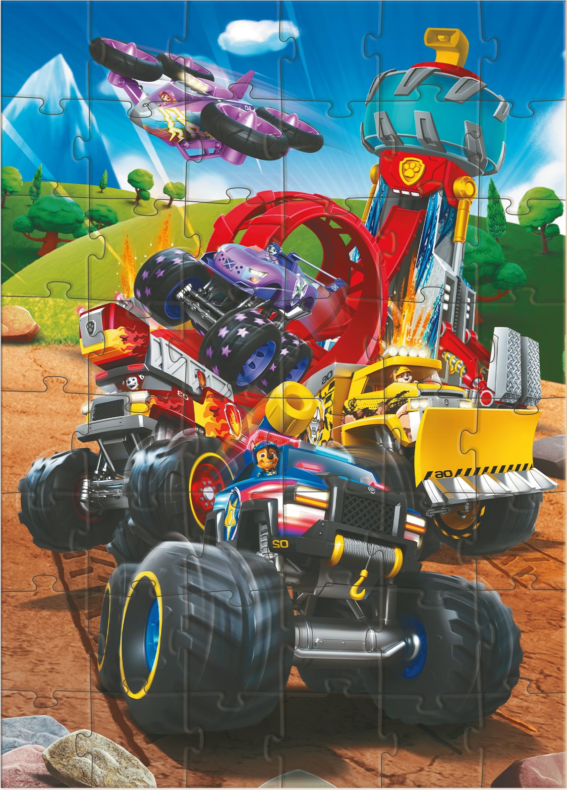 DODO Puzzle Tlapková patrola: Na plný plyn 48 dílků