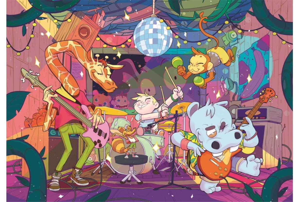 CLEMENTONI Brilliant puzzle Hudební skupina 104 dílků