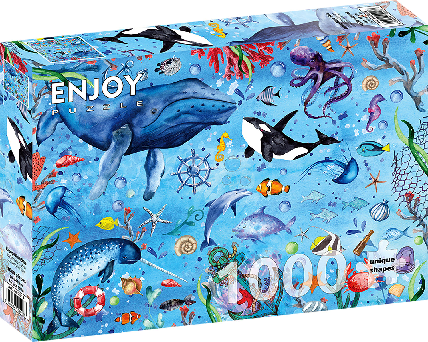 ENJOY Puzzle Hluboké modré moře 1000 dílků