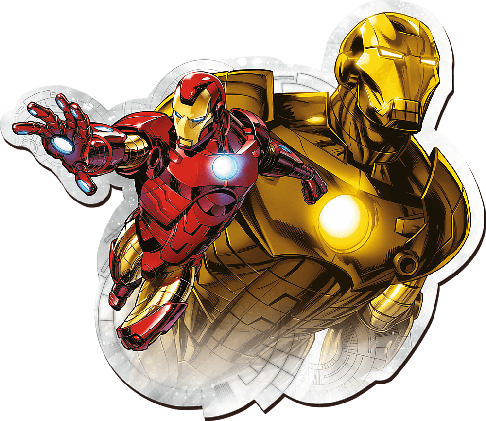 TREFL Wood Craft Origin puzzle Odvážný Iron Man 160 dílků