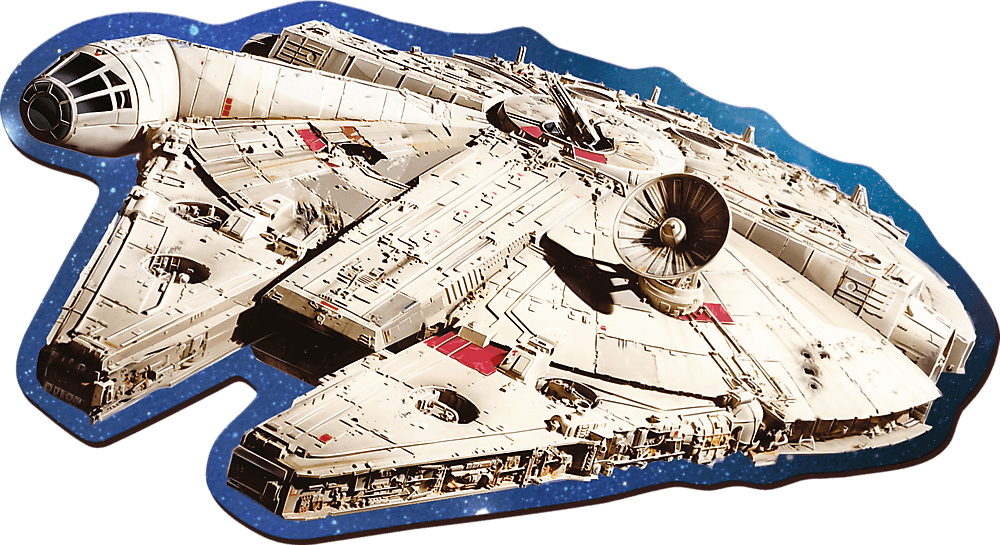 TREFL Wood Craft Origin puzzle Star Wars: Millennium Falcon 160 dílků