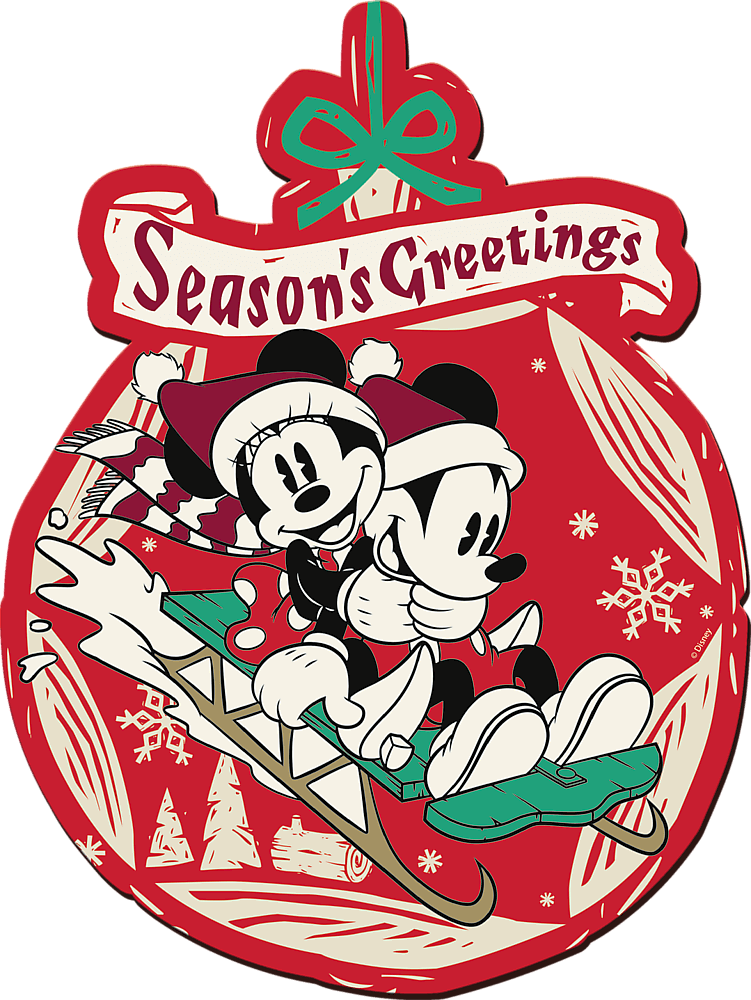 TREFL Wood Craft Origin puzzle Vánoční dobrodružství Mickeyho a Minnie 160 dílků