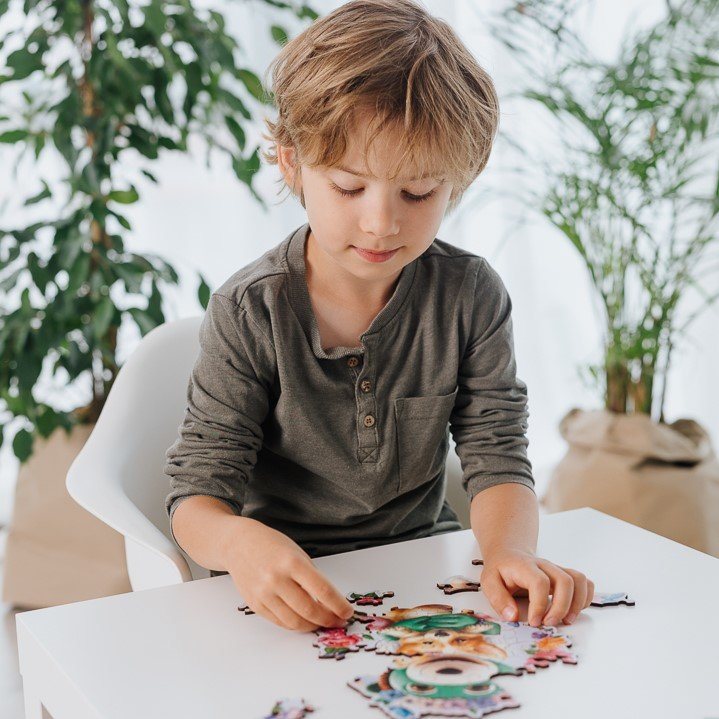 Wood Craft Junior puzzle Šťastní Treflíci 50 dílků