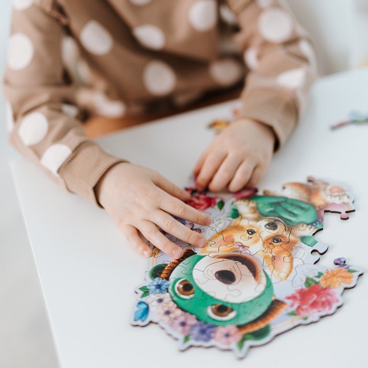 Wood Craft Junior puzzle Šťastní Treflíci 50 dílků