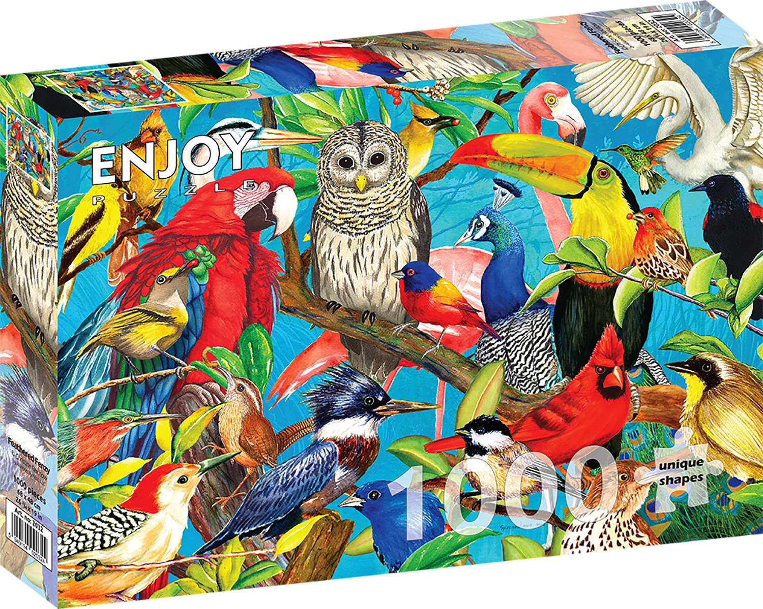 ENJOY Puzzle Opeřené šílenství 1000 dílků