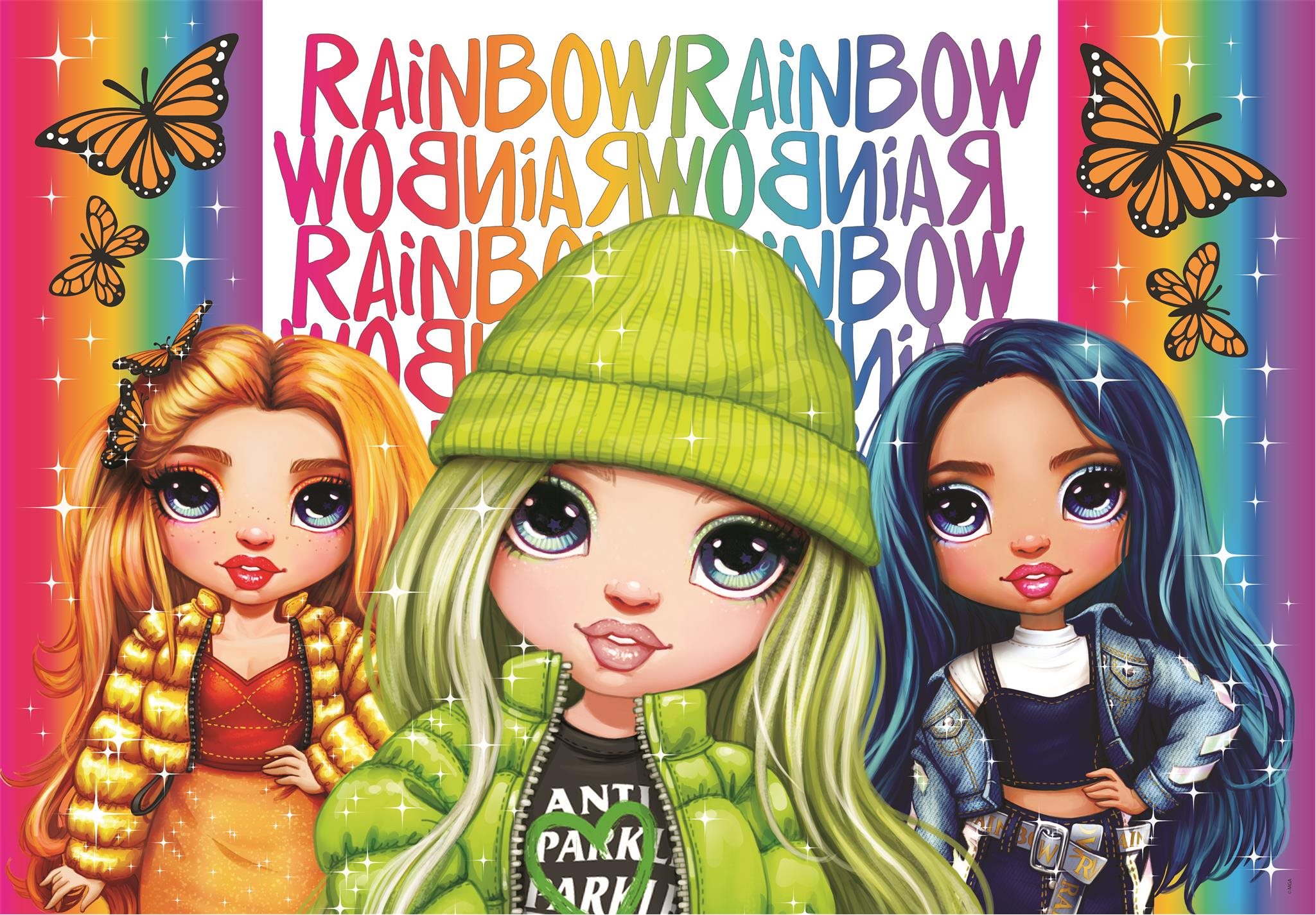 CLEMENTONI Brilliant puzzle Rainbow High: Poppy, Jade a Skyler 104 dílků