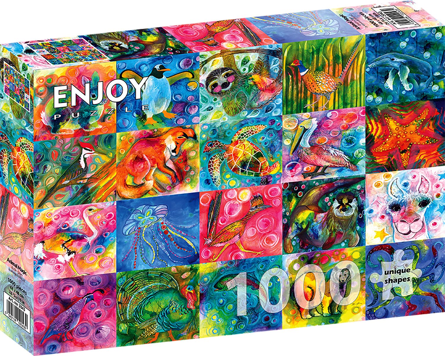 ENJOY Puzzle Kouzlo zvířat 1000 dílků