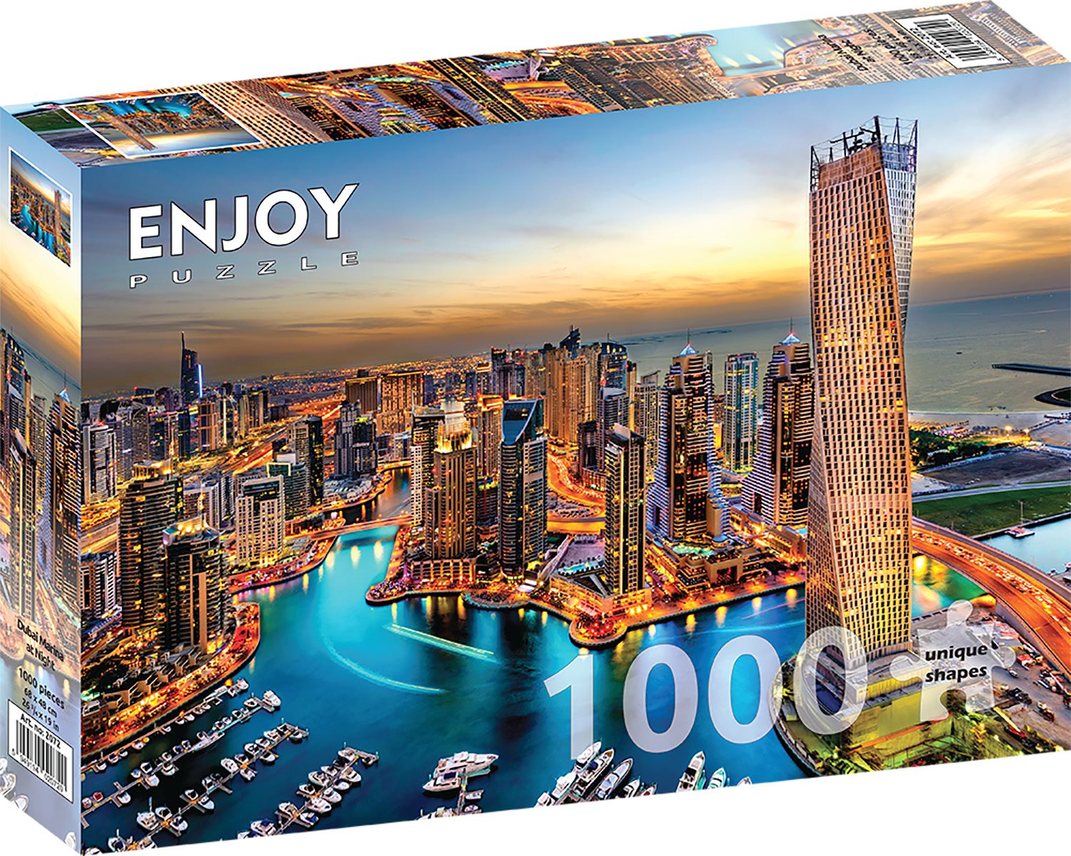 ENJOY Puzzle Dubajský přístav v noci 1000 dílků