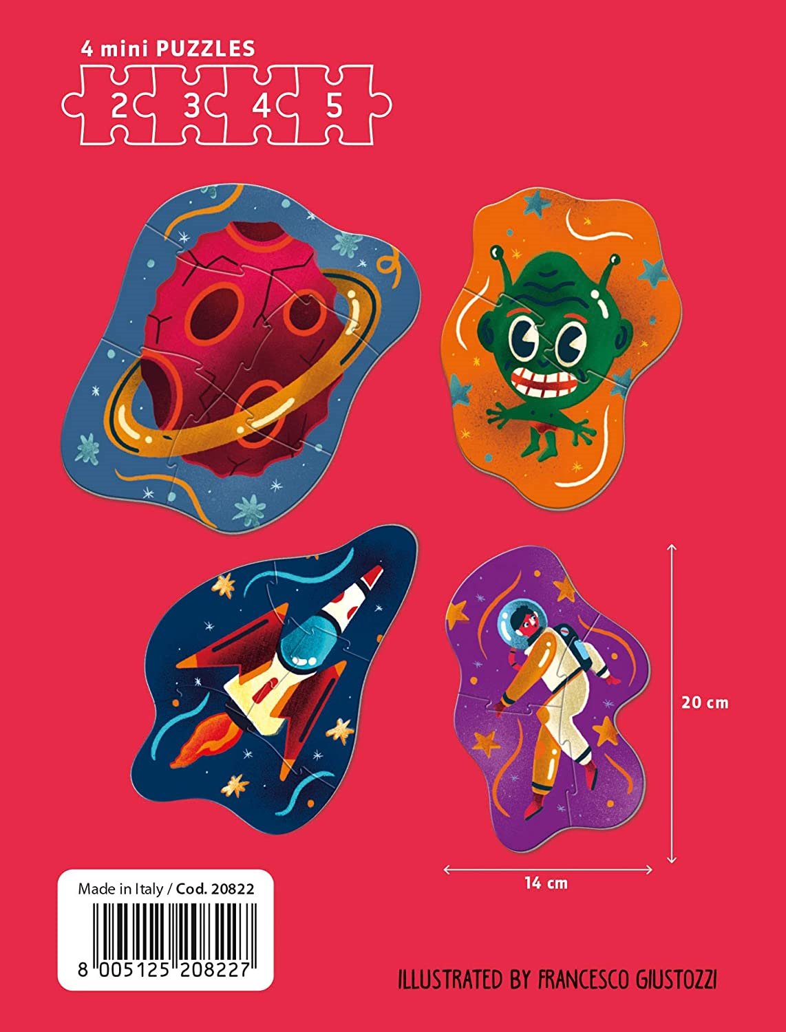 CLEMENTONI Play For Future Moje první puzzle Ve vesmíru 4v1 (2,3,4,5 dílků)